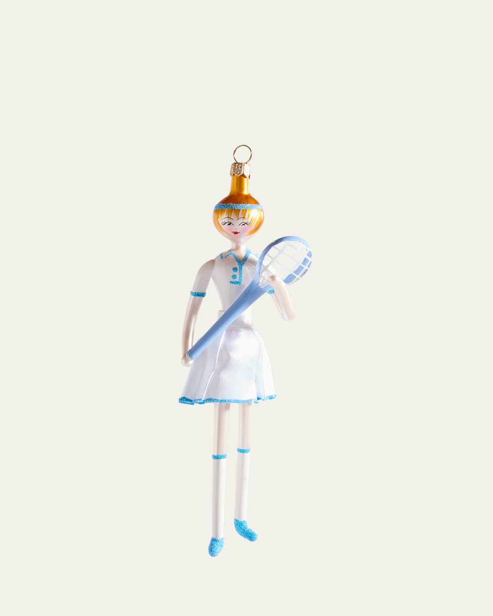 Tennis Fashionista Christmas Ornament